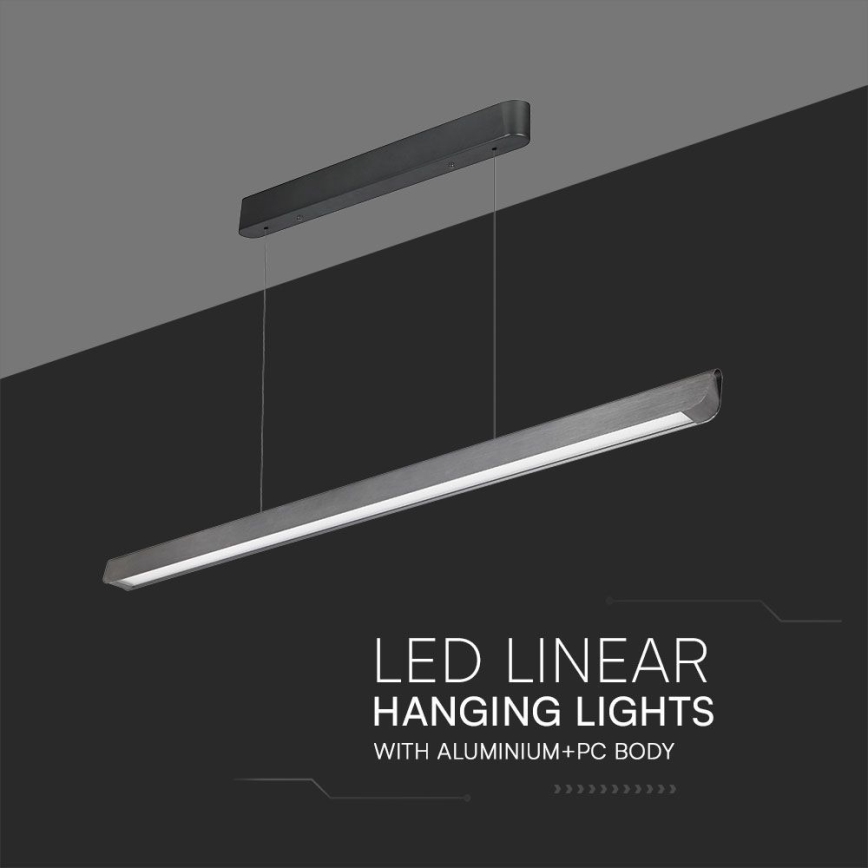 Lustră LED pe cablu LED/36W/230V 3000/4000/6400K antracit