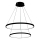 Lustră LED pe cablu LED/37W/230V 3000K negru