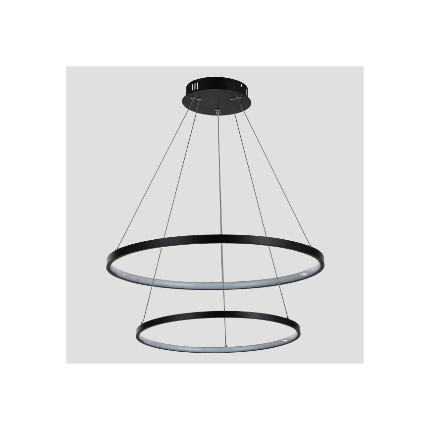 Lustră LED pe cablu LED/37W/230V 3000K negru