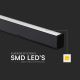 Lustră LED pe cablu LED/40W/230V 3000/4000/6400K negru