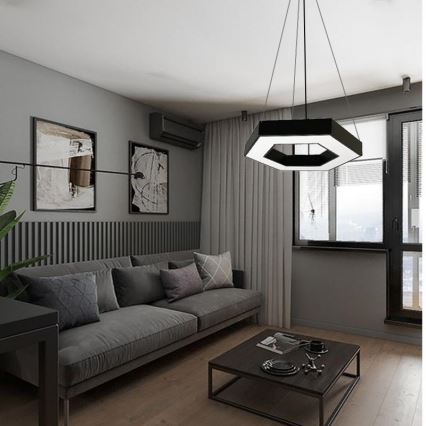 Lustră LED pe cablu LED/40W/230V 4000K d. 80 cm