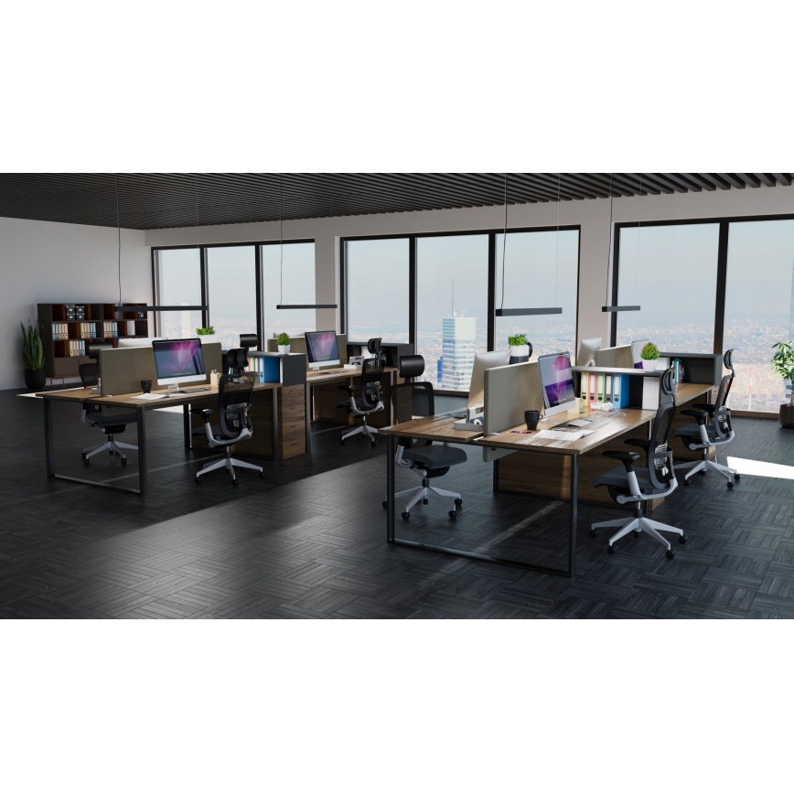 Lustră LED pe cablu LED/44W/230V 3000K 120 cm neagră