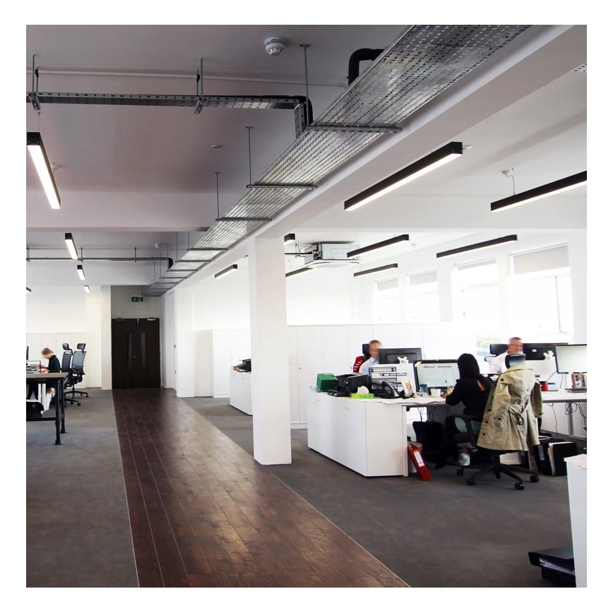 Lustră LED pe cablu LED/44W/230V 3000K 120 cm neagră