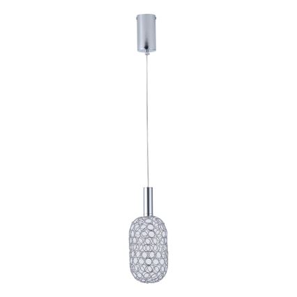 Lustră LED pe cablu LED/6,3W/230V 3000K crom lucios d. 13 cm