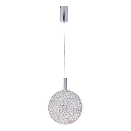 Lustră LED pe cablu LED/6,3W/230V 3000K crom lucios d. 25 cm