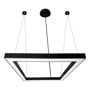 Lustră LED pe cablu LED/80W/230V 4000K 120x120 cm negru