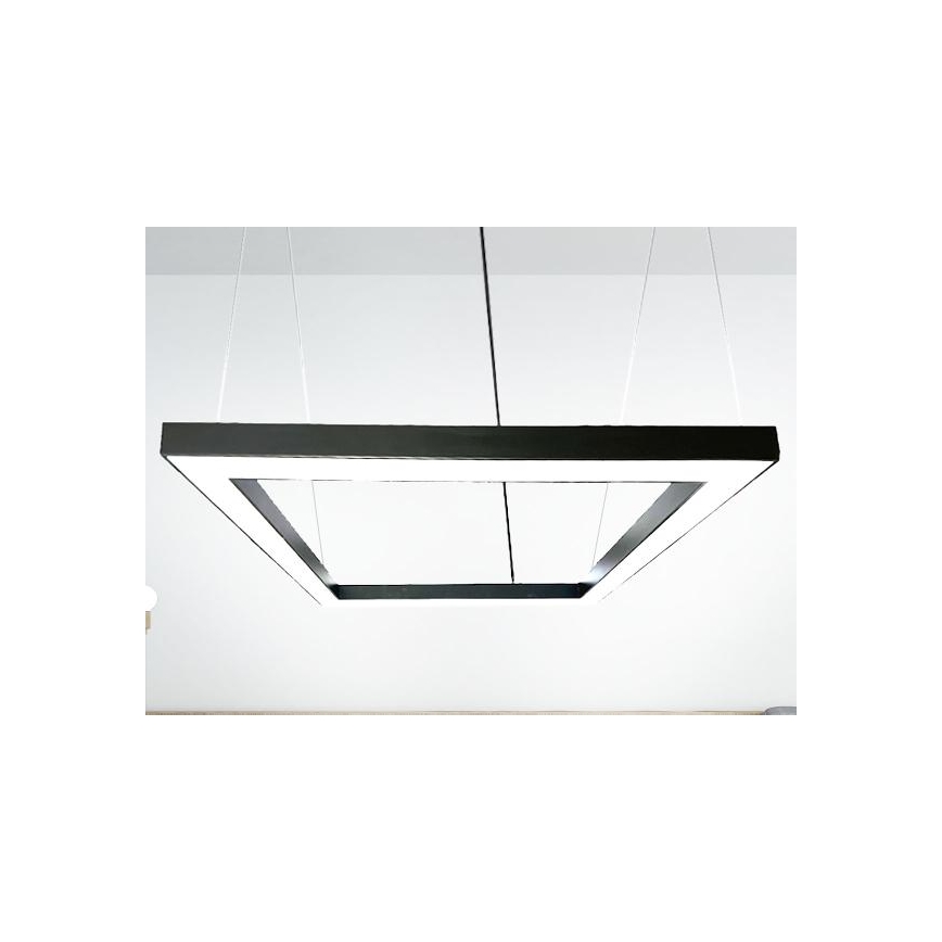 Lustră LED pe cablu LED/80W/230V 4000K 120x120 cm negru