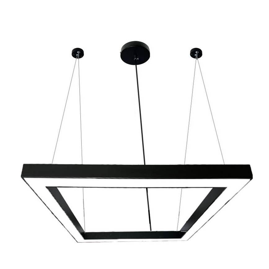 Lustră LED pe cablu LED/80W/230V 4000K 120x120 cm negru
