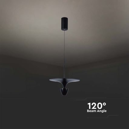Lustră LED pe cablu LED/9W/230V 3000K negru