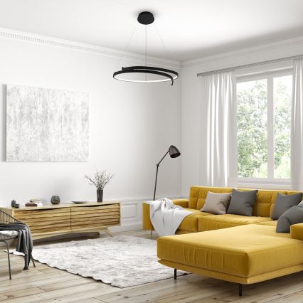 Lustră LED pe cablu LORENZO LED/35W/230V negru