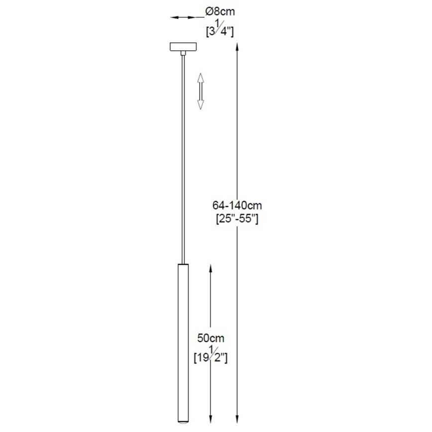 Lustră LED pe cablu LED/5W/230V Zuma Line