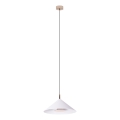 Lustră LED pe cablu MAXLIGHT P0505 VULCANO LED/5W/230V d. 30,5 cm alb