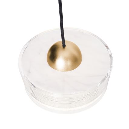 Lustră LED pe cablu MAXLIGHT P0542 LIPARI LED/6W/230V d. 16 cm transparent