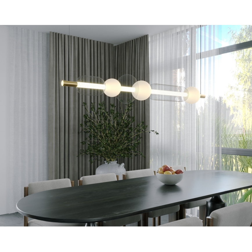 Lustră LED pe cablu MAXLIGHT P0593 BORA LED/29W/230V alb/negru