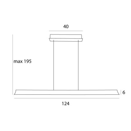 Lustră LED dimabilă pe cablu MAXLIGHT P0595 JO-JO LED/38W/230V 2700/4500/5500K antracit