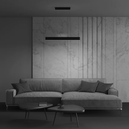 Lustră LED pe cablu Maytoni P010PL-L23B4K STEP LED/23W/230V 4000K 91 cm negru