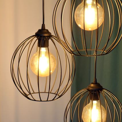 Lustră LED pe cablu MERCURE 3xE27/15W/230V