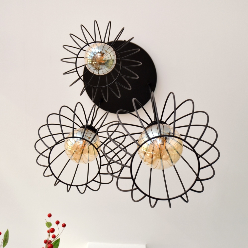 Lustră LED pe cablu MERCURE 3xE27/15W/230V