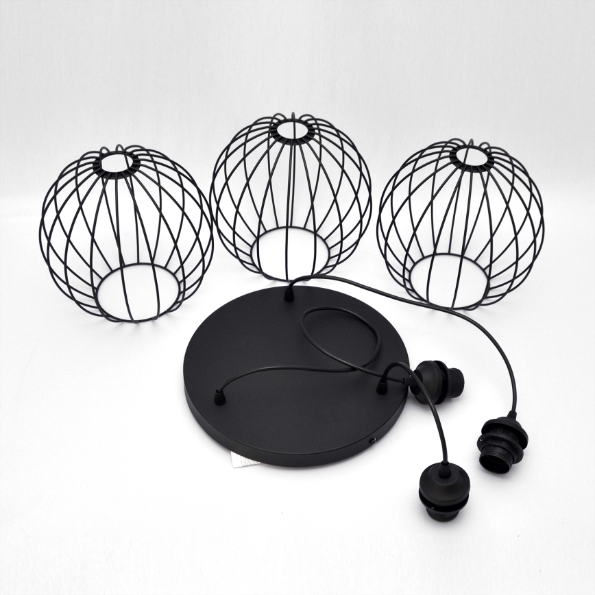 Lustră LED pe cablu MERCURE 3xE27/15W/230V