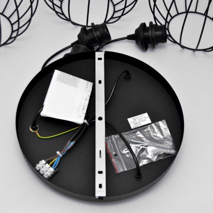 Lustră LED pe cablu MERCURE 3xE27/15W/230V