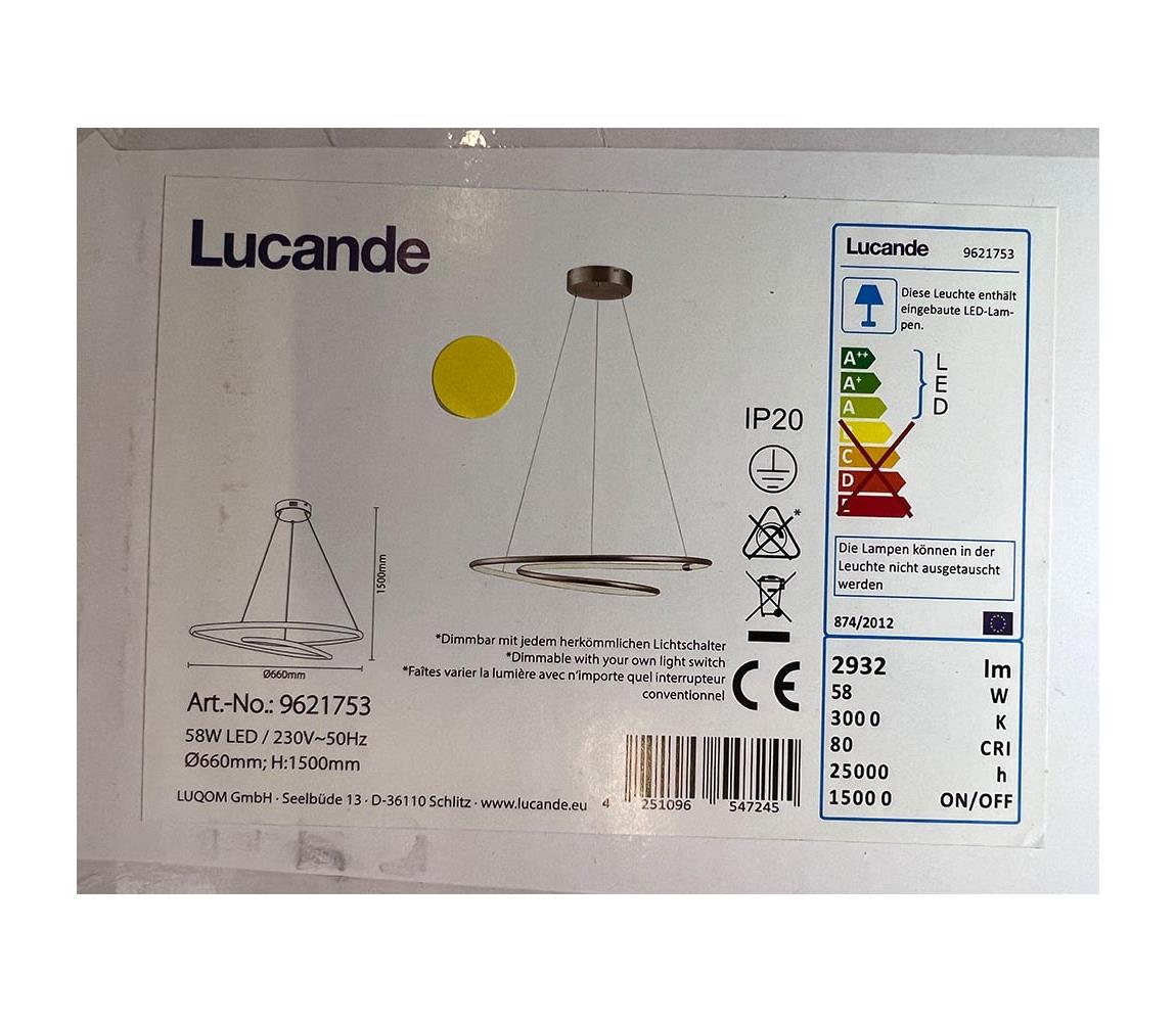 Lustră LED pe cablu MIRASU LED/58W/230V Lucande