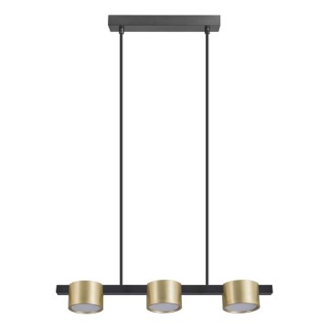 Lustră LED pe cablu MIRELLA 3xGX53/6W/230V auriu/negru