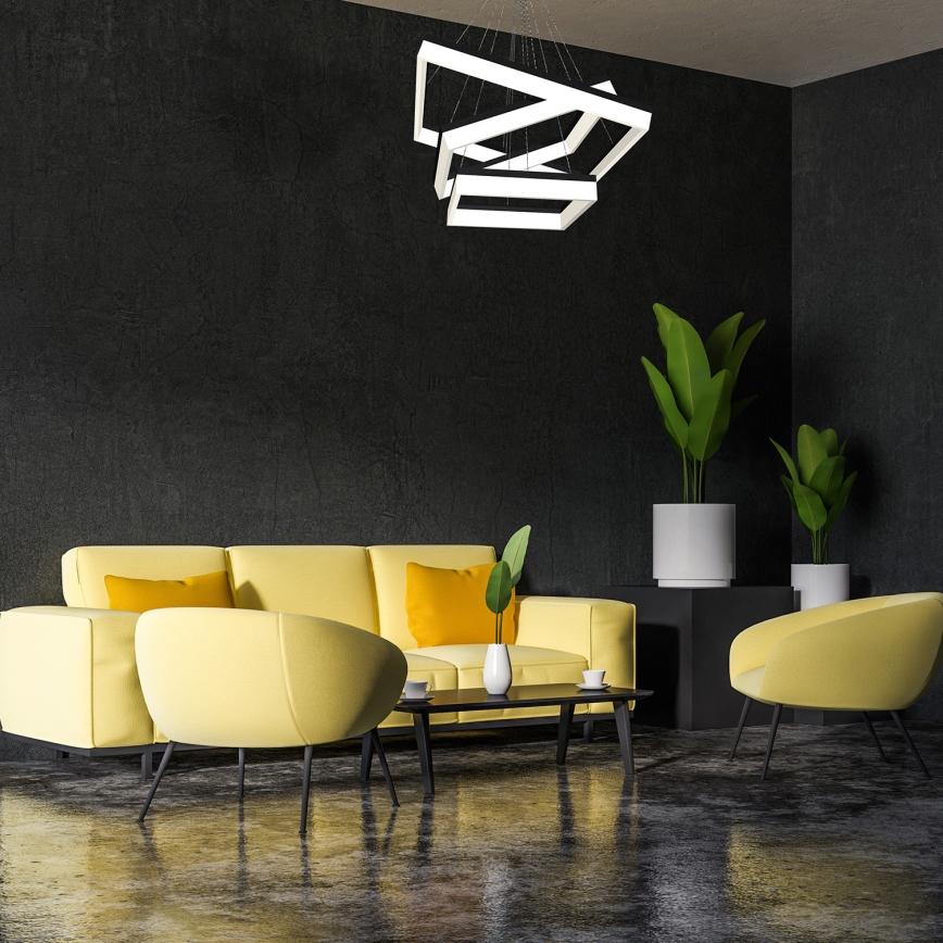 Lustră LED pe cablu NERO 3xLED/140W/230V