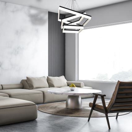 Lustră LED pe cablu NERO 3xLED/140W/230V