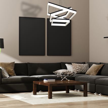 Lustră LED pe cablu NERO 3xLED/140W/230V