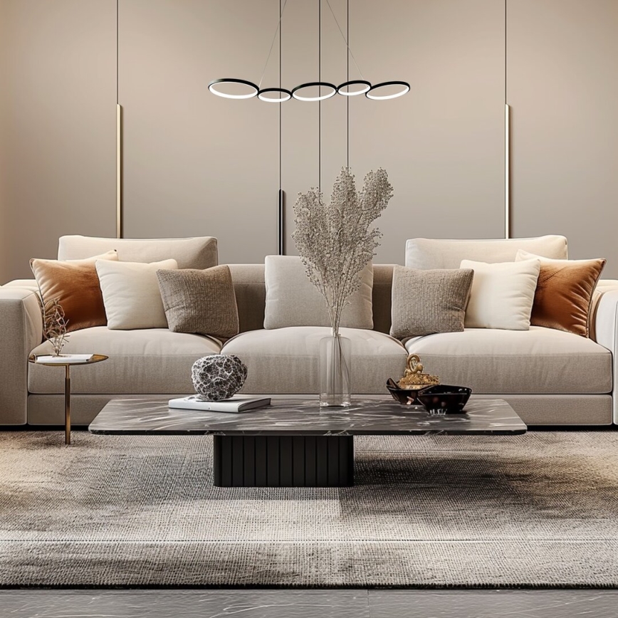 Lustră LED pe cablu OLYMPIA 5xLED/10W/230V negru