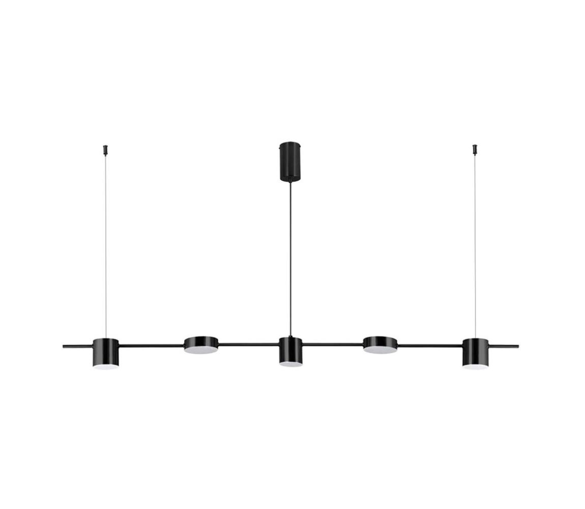 Lustră LED pe cablu PASSAGE 5xLED/6W/230V neagră  142019