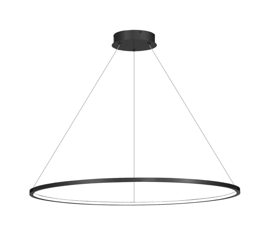 Lustră LED pe cablu pentru baie SATURNO LED/57W/230V IP44 antracit