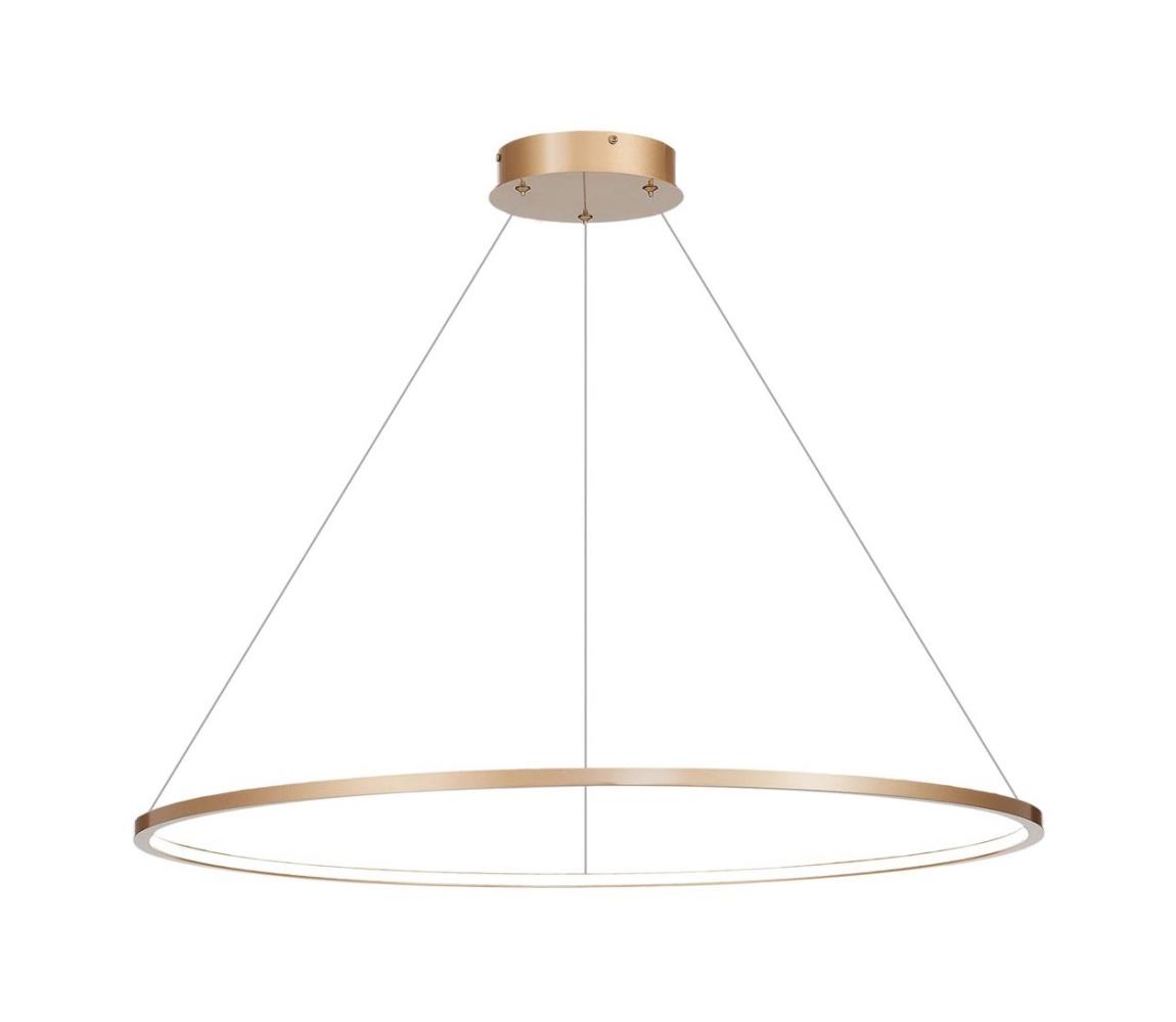 Lustră LED pe cablu pentru baie SATURNO LED/57W/230V IP44 aurie