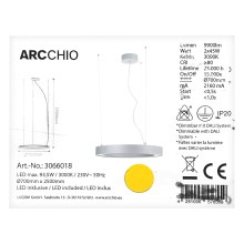 Lustră LED pe cablu PIETRO 2xLED/45W/230V Arcchio