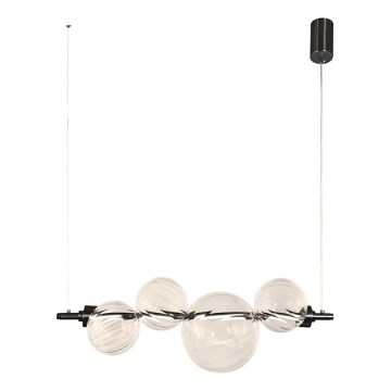Lustră LED pe cablu PLAYA LED/12W/230V neagră