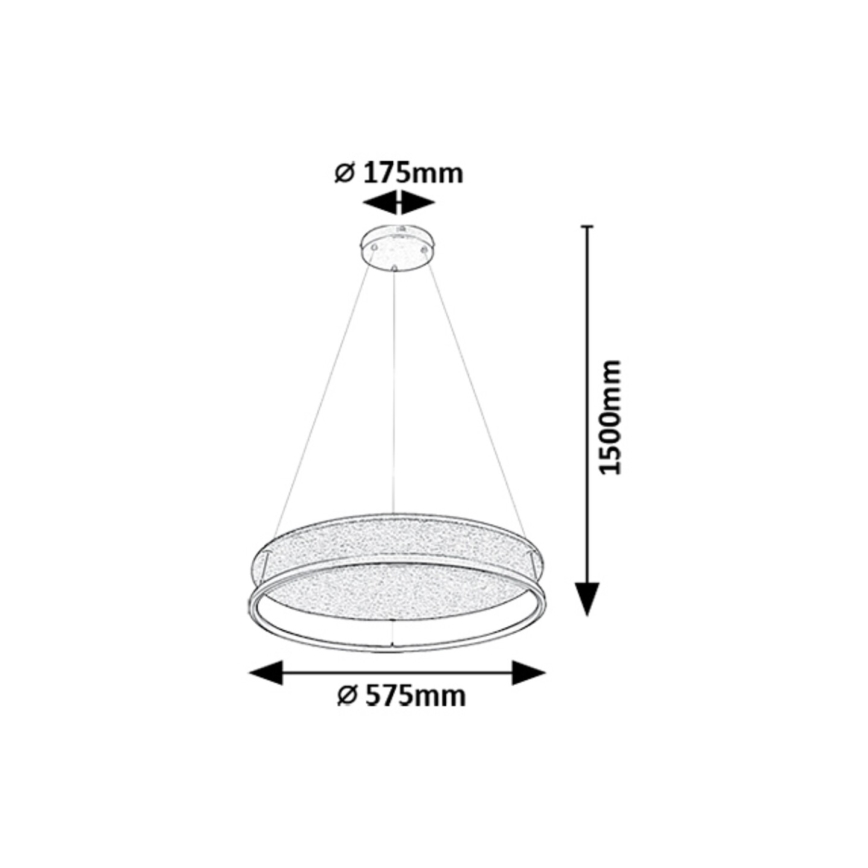 Lustră LED pe cablu Rabalux LED/40W/230V 3000/4000K