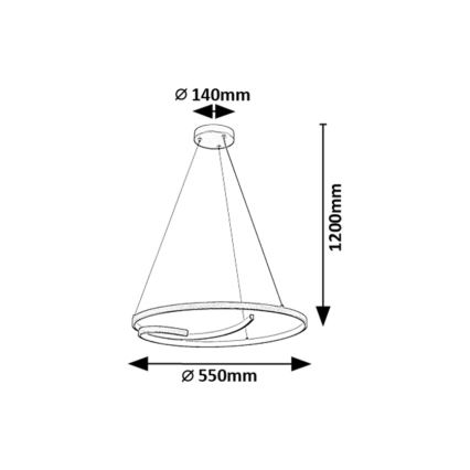 Lustră LED Rabalux pe cablu LED/40W/230V 4000K
