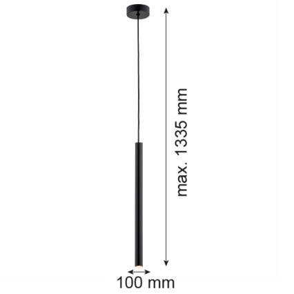 Lustră LED pe cablu RIO LED/4,2W/230V 3000K negru Argon 8329