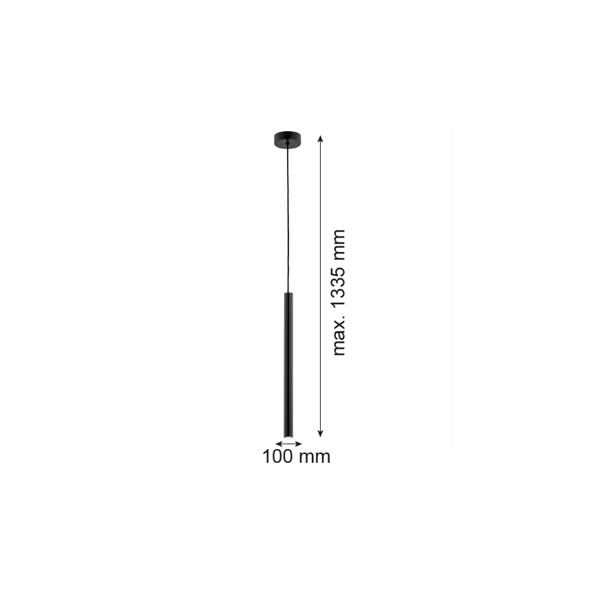 Lustră LED pe cablu RIO LED/4,2W/230V 3000K negru Argon 8329