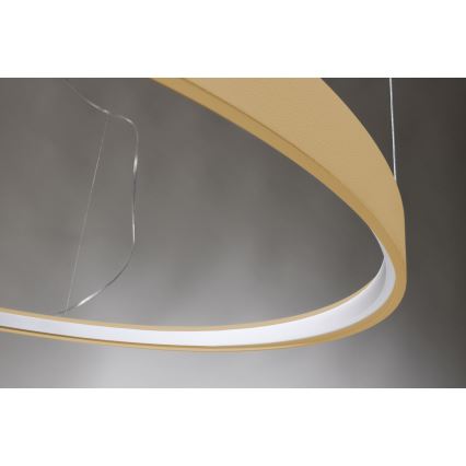 Lustră LED pe cablu RIO LED /50W/230V CRI95 4000K d. 78 cm auriu Thoro TH.181