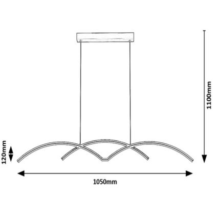 Lustră LED pe cablu LED/40W/230V Rabalux