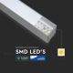 Lustră LED pe cablu SAMSUNG CHIP 1xLED/40W/230V 4000K argintie