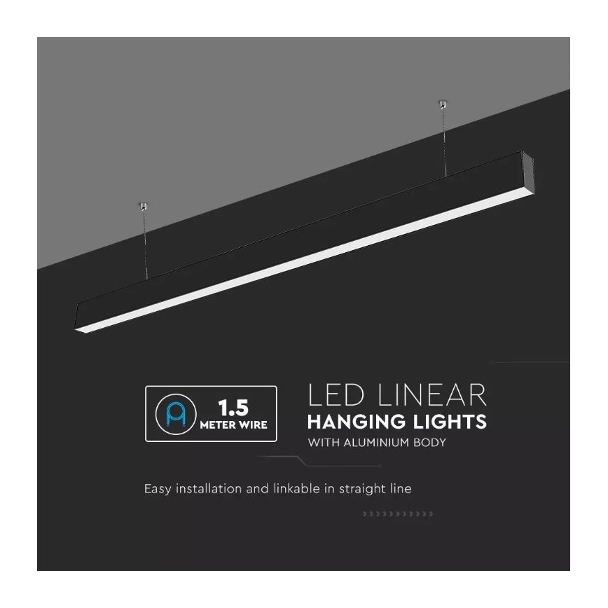 Lustră LED pe cablu SAMSUNG CHIP LED/40W/230V 3000K/4000K/6400K