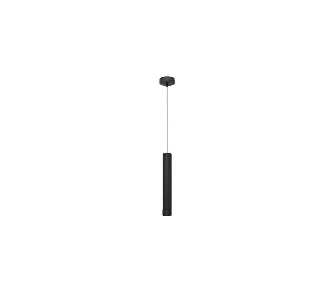 Lustră LED pe cablu TUBA 1xGU10/65W/230V neagră