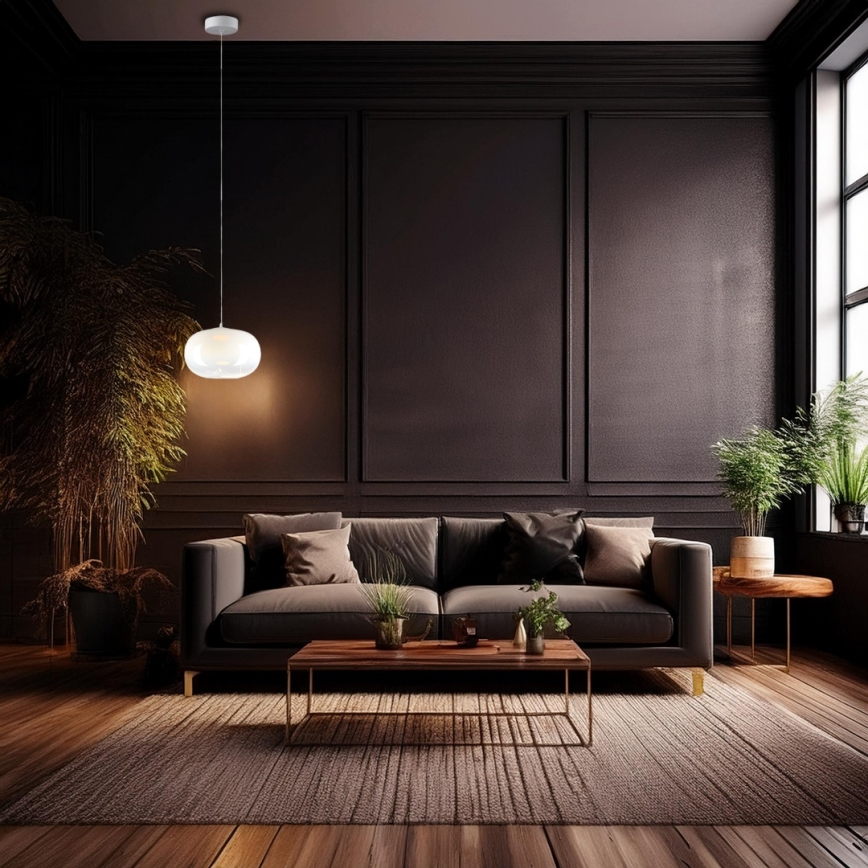 Lustră LED pe cablu VASO LED/4W/230V d. 18 cm alb