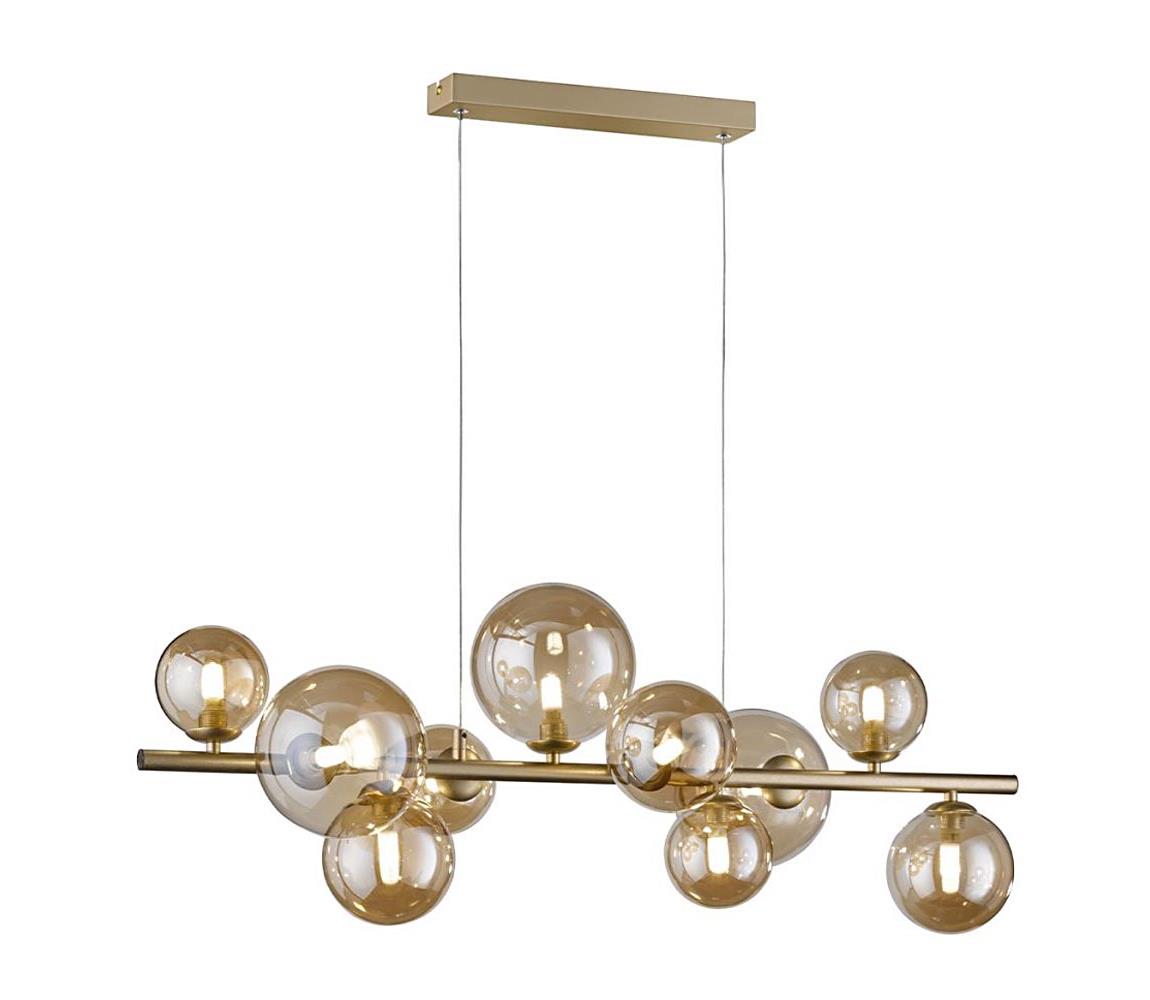 Lustră LED pe cablu VILLA 10xG9/3W/230V auriu Wofi 6014.10.14.9000