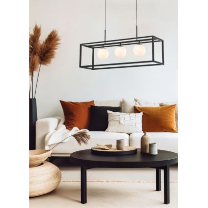 Lustră LED pe cablu Zuma Line 3xG9/3,5W/230V+LED/33W 2700-6000K + telecomandă