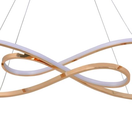 Lustră LED pe cablu ZUMBA LED/50W/230V auriu