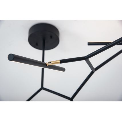 Lustră LED pe tijă dimabilă LED/68W/230V negru Zambelis 2072