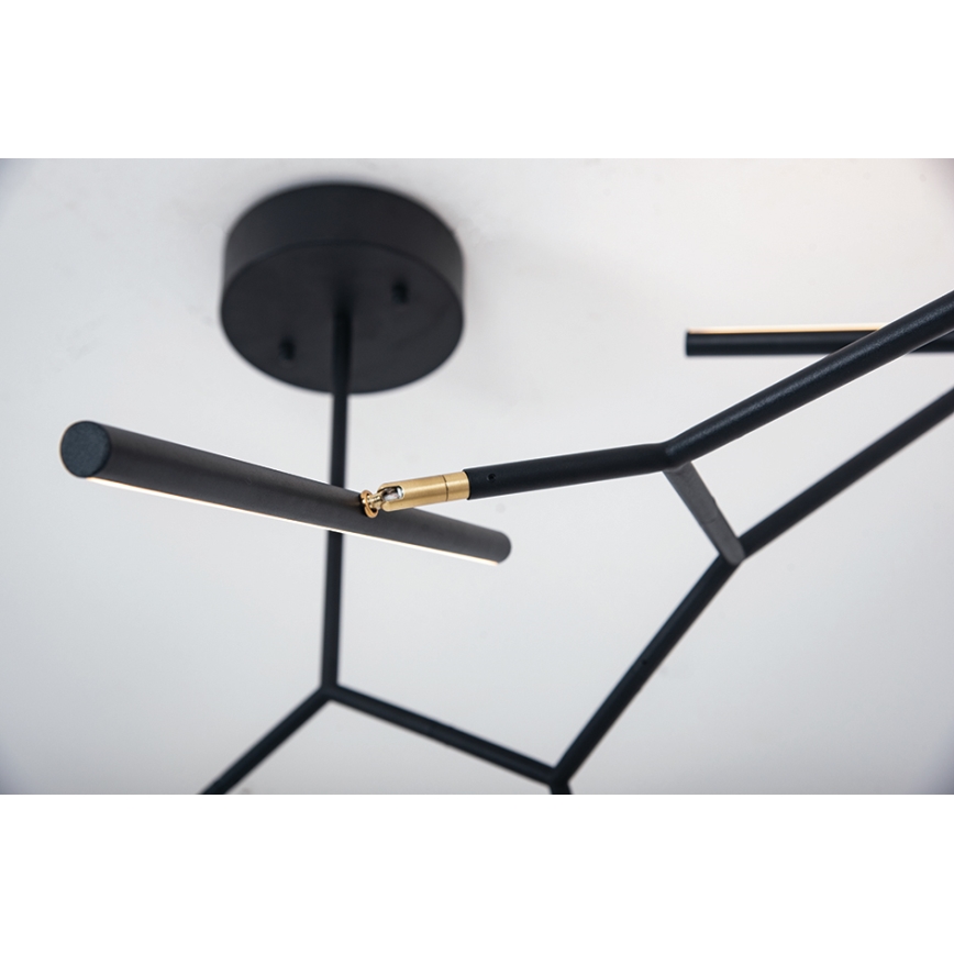 Lustră LED pe tijă dimabilă LED/68W/230V negru Zambelis 2072